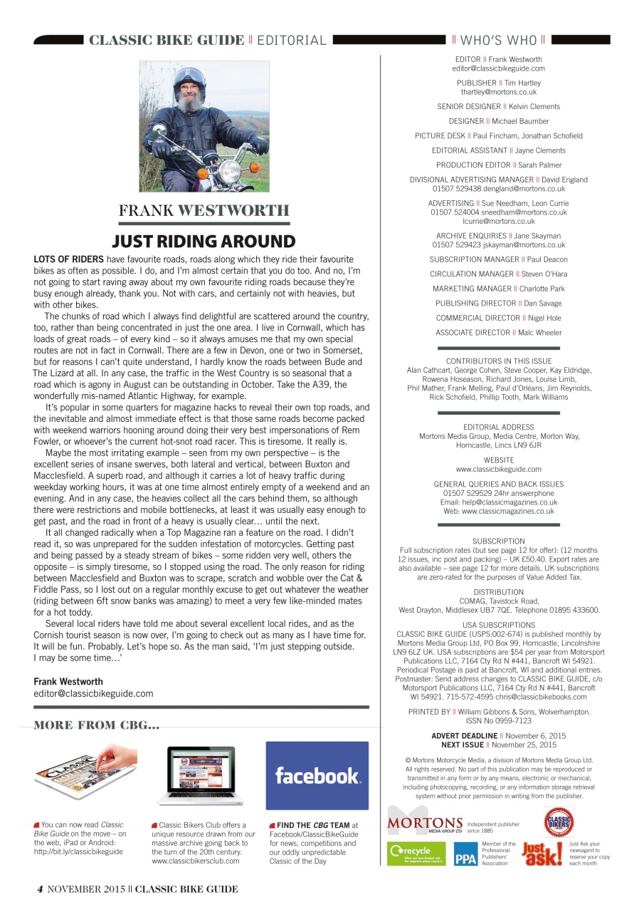 Classic Bike Guide Preview Pages