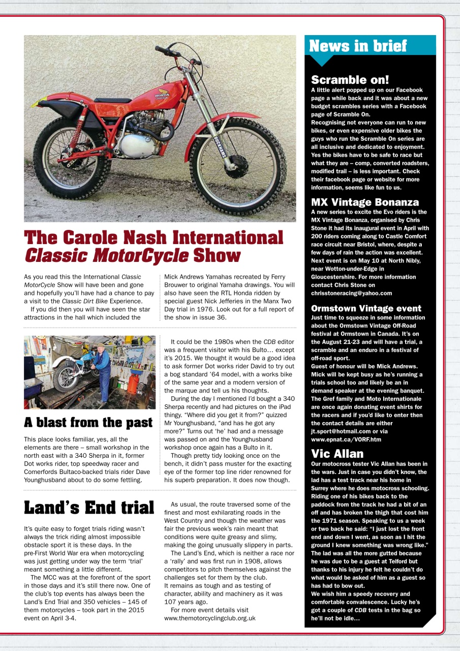 Classic Dirt Bike Preview Pages