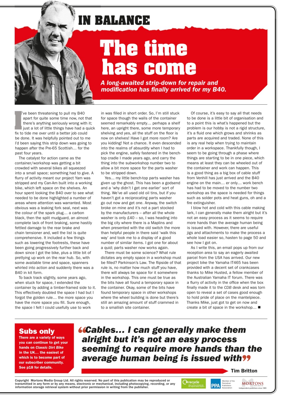 Classic Dirt Bike Preview Pages