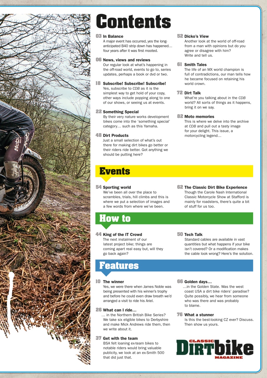 Classic Dirt Bike Preview Pages