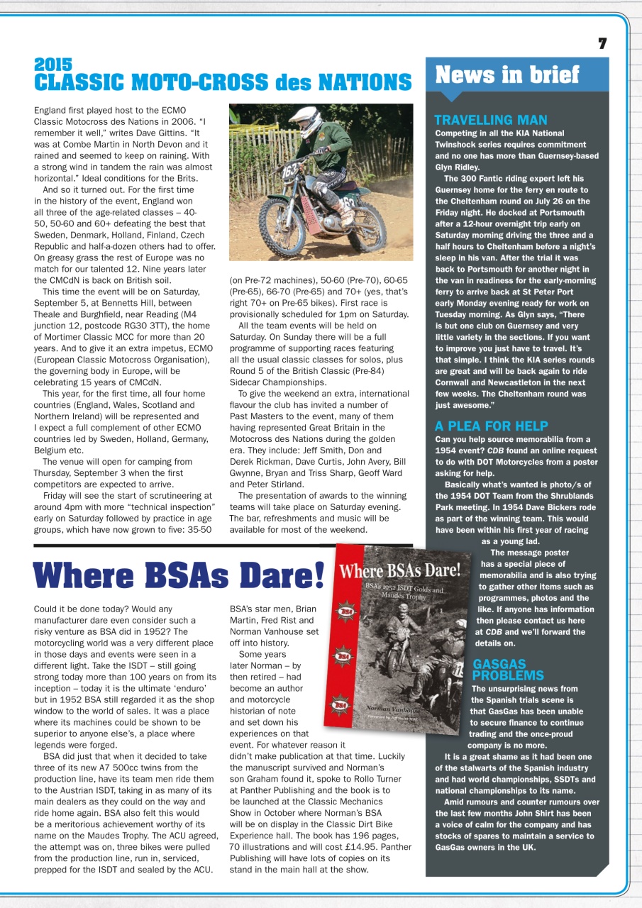 Classic Dirt Bike Preview Pages