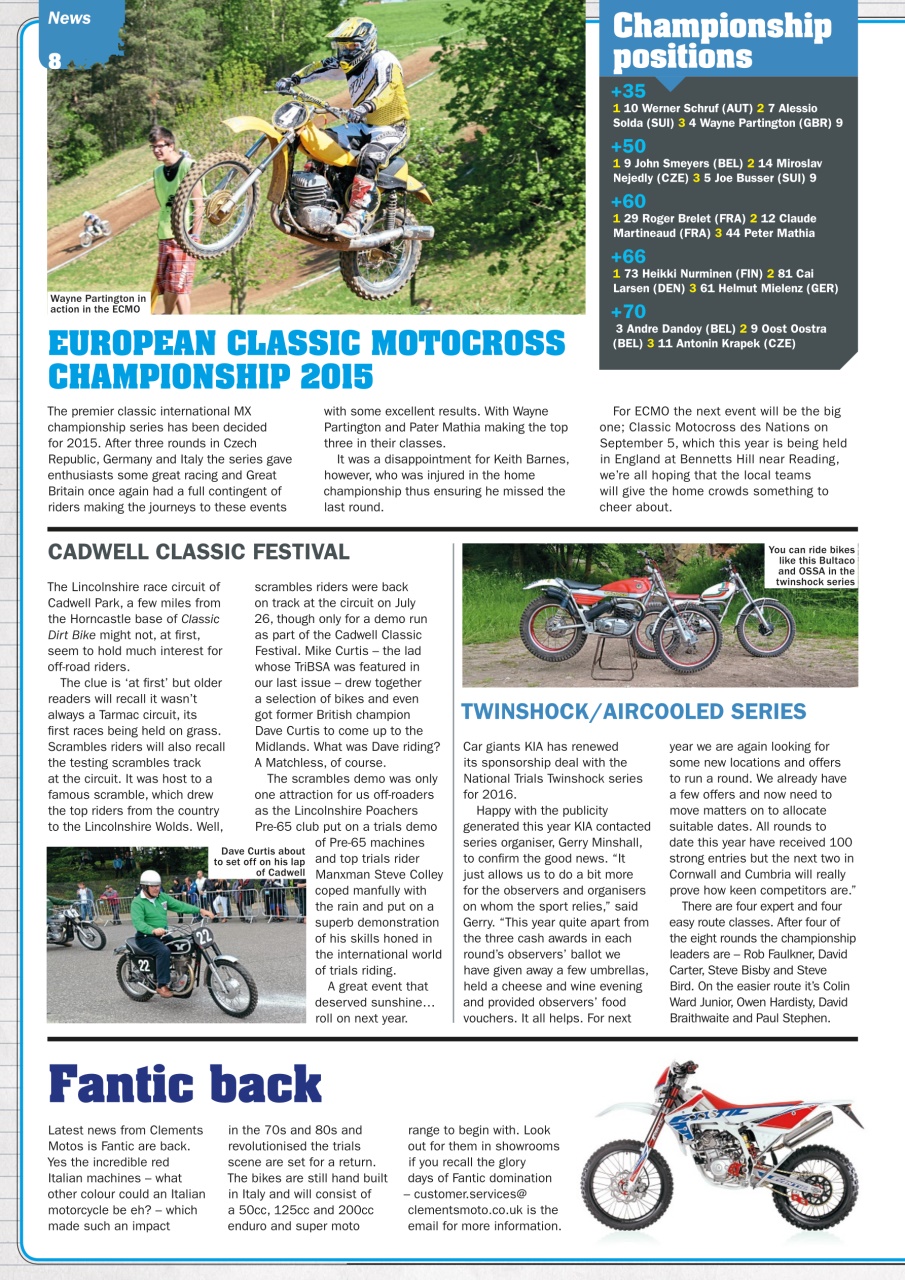 Classic Dirt Bike Preview Pages