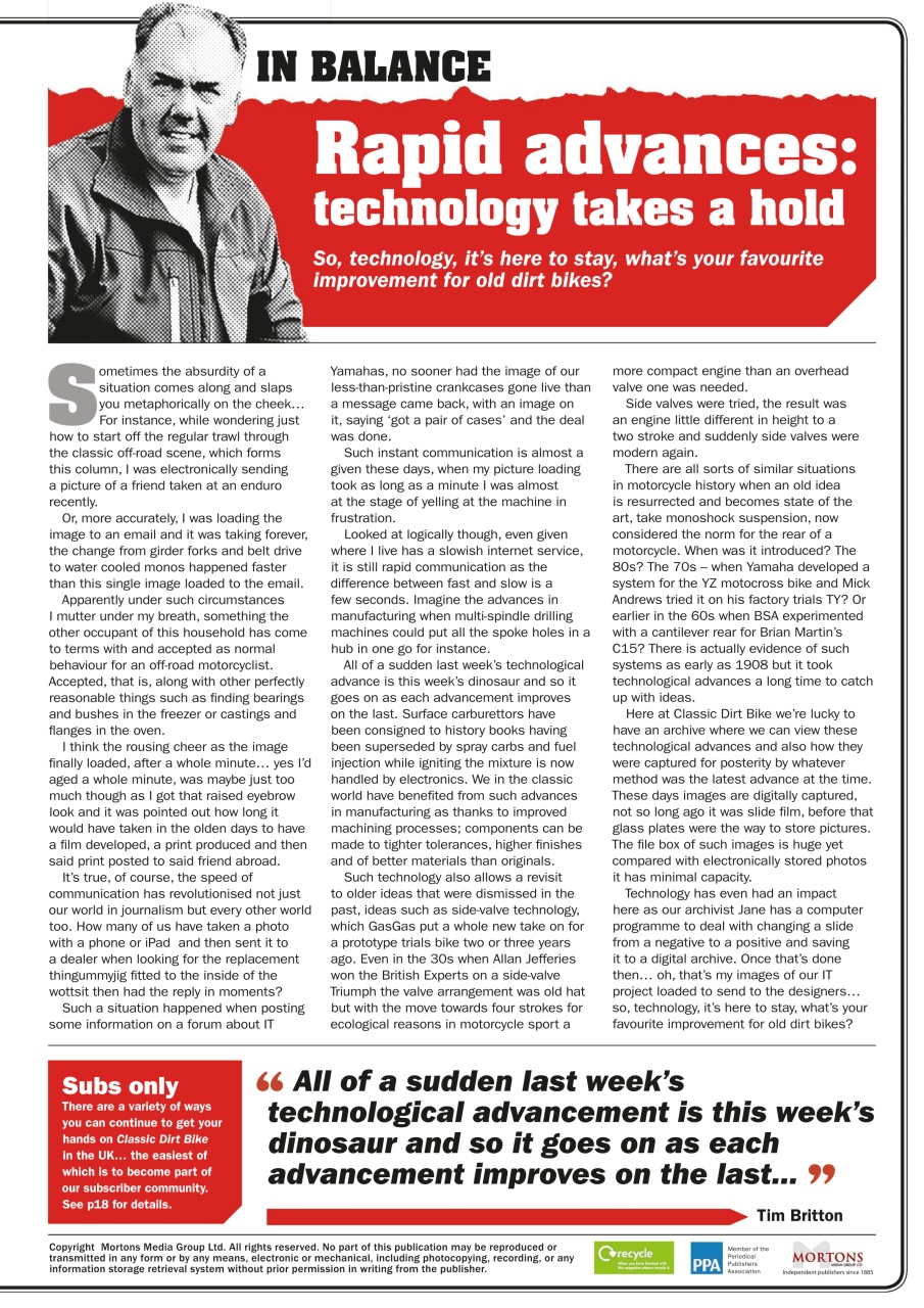 Classic Dirt Bike Preview Pages