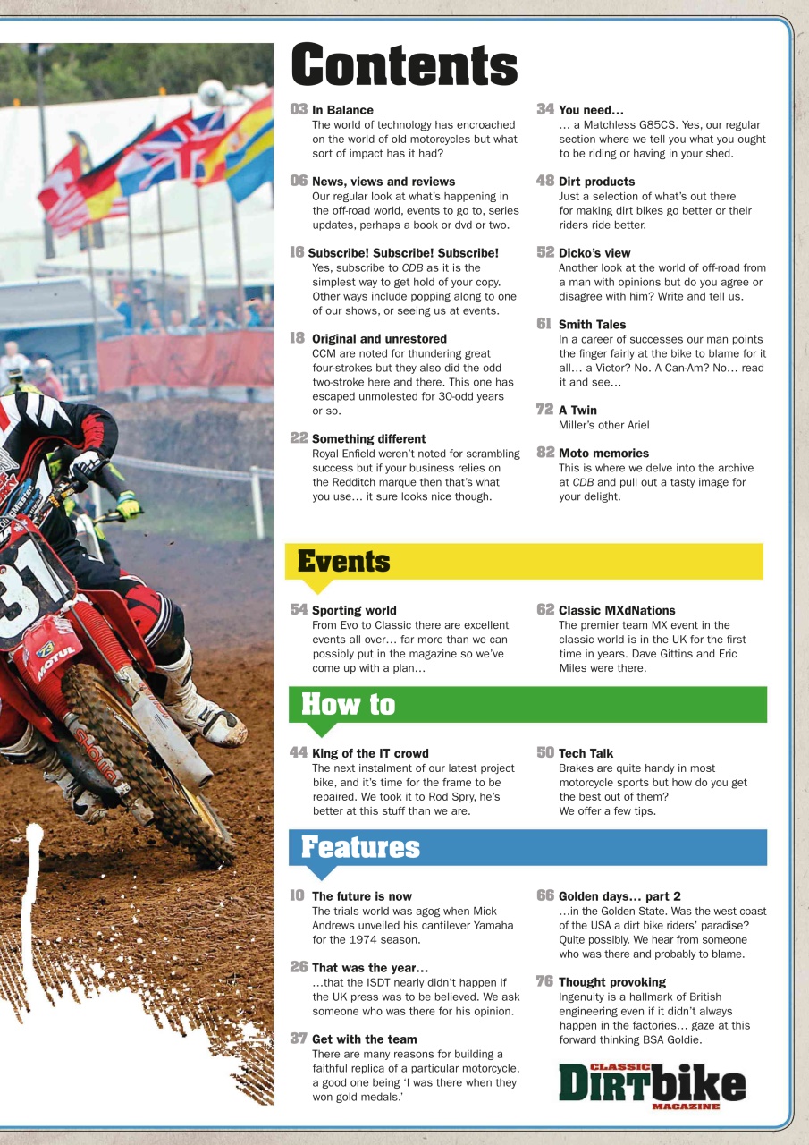 Classic Dirt Bike Preview Pages