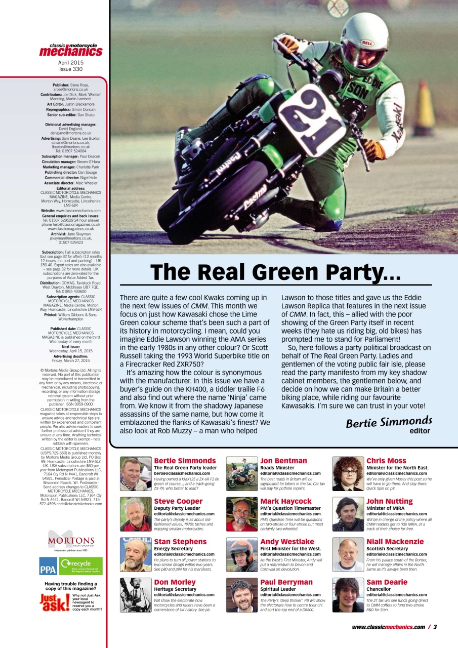 Classic Motorcycle Mechanics Preview Pages