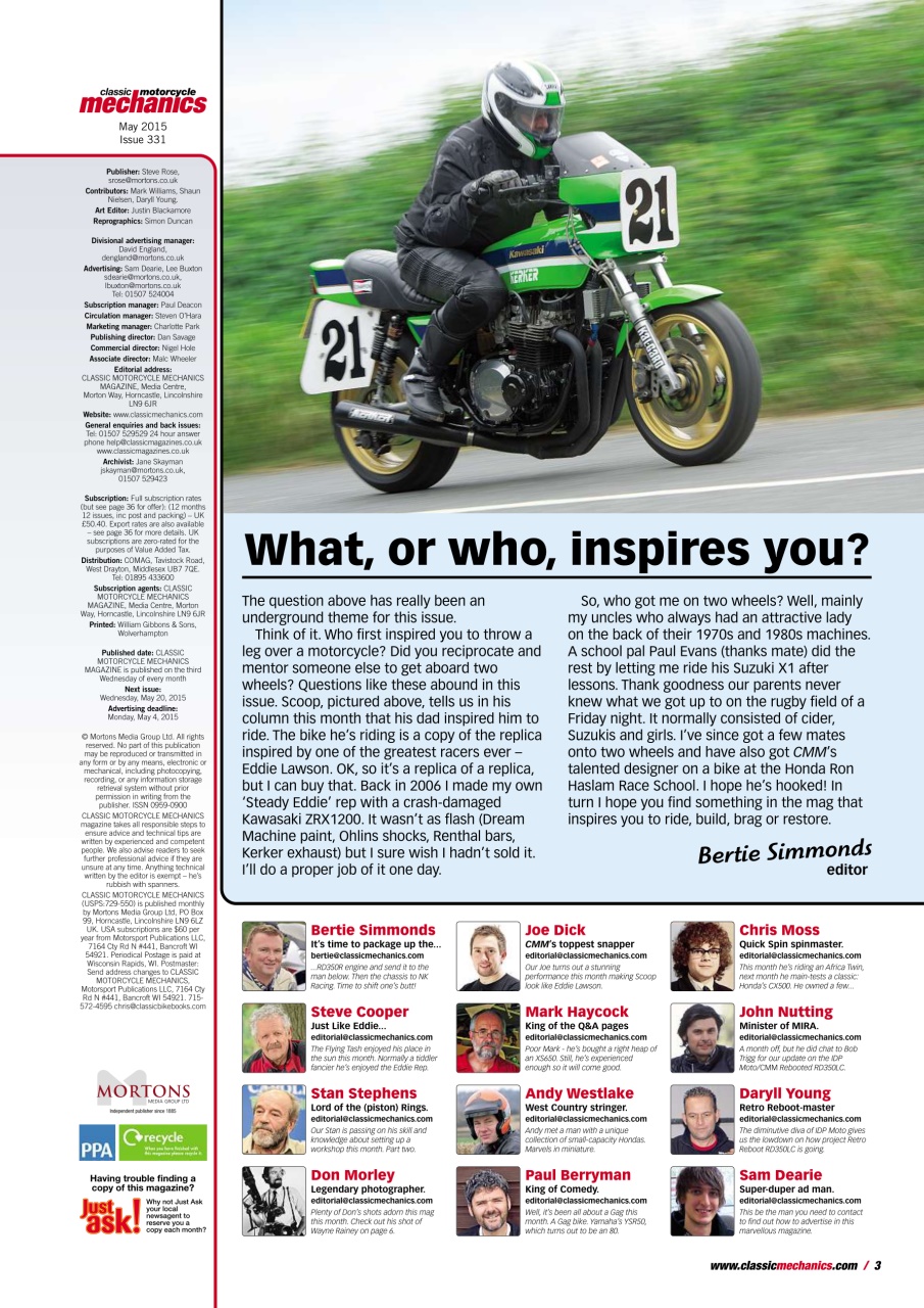 Classic Motorcycle Mechanics Preview Pages