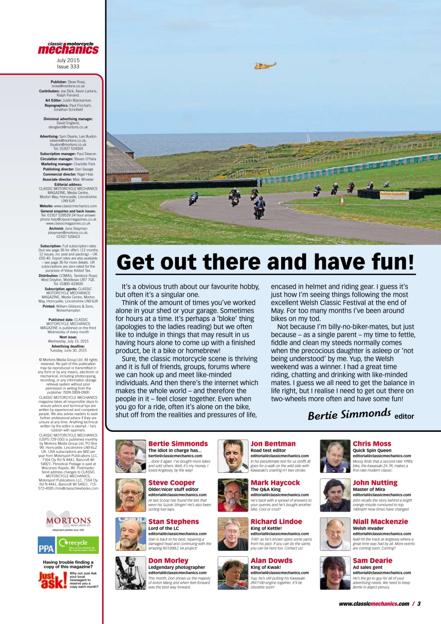 Classic Motorcycle Mechanics Preview Pages