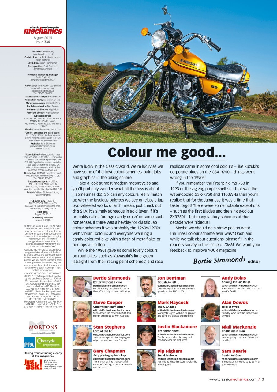 Classic Motorcycle Mechanics Preview Pages