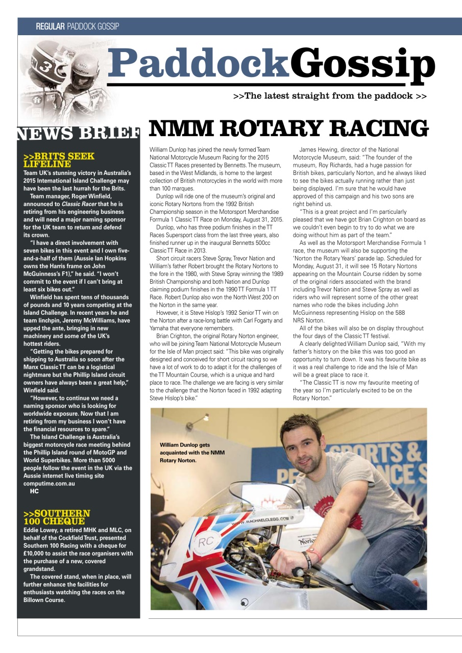 Classic Racer Preview Pages