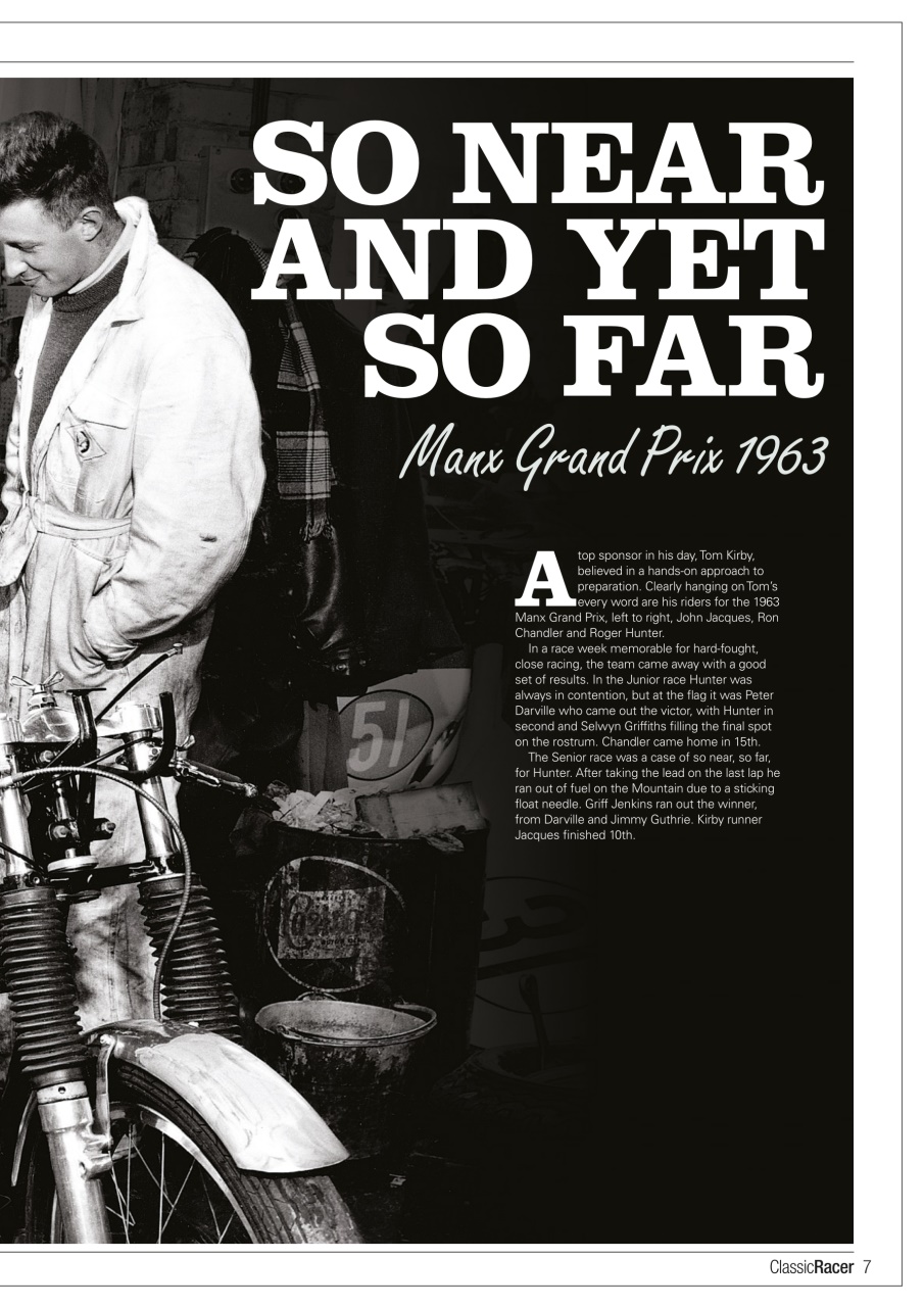 Classic Racer Preview Pages