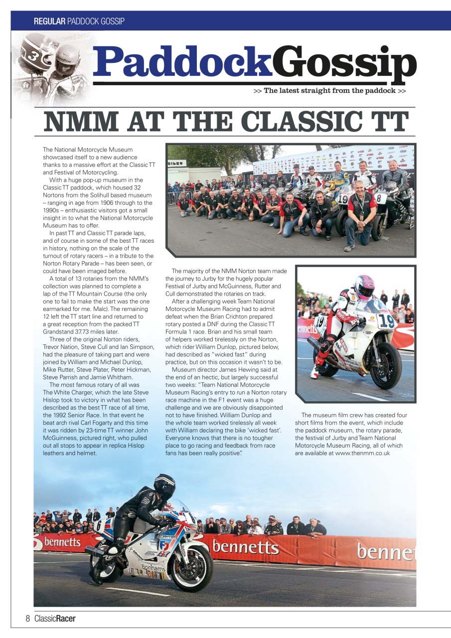 Classic Racer Preview Pages