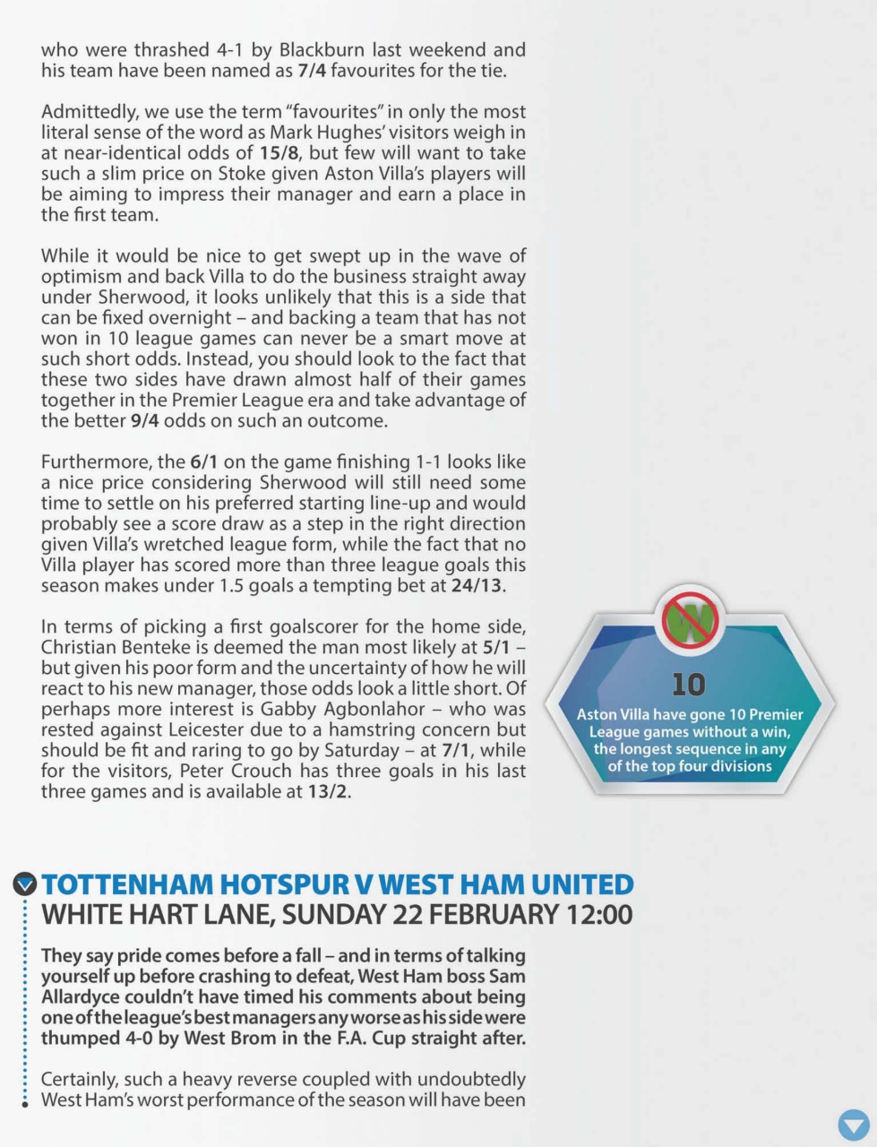 Sports Betting Weekly Preview Pages