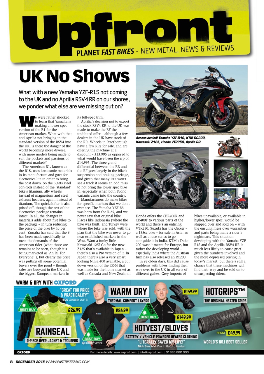 Fast Bikes Preview Pages