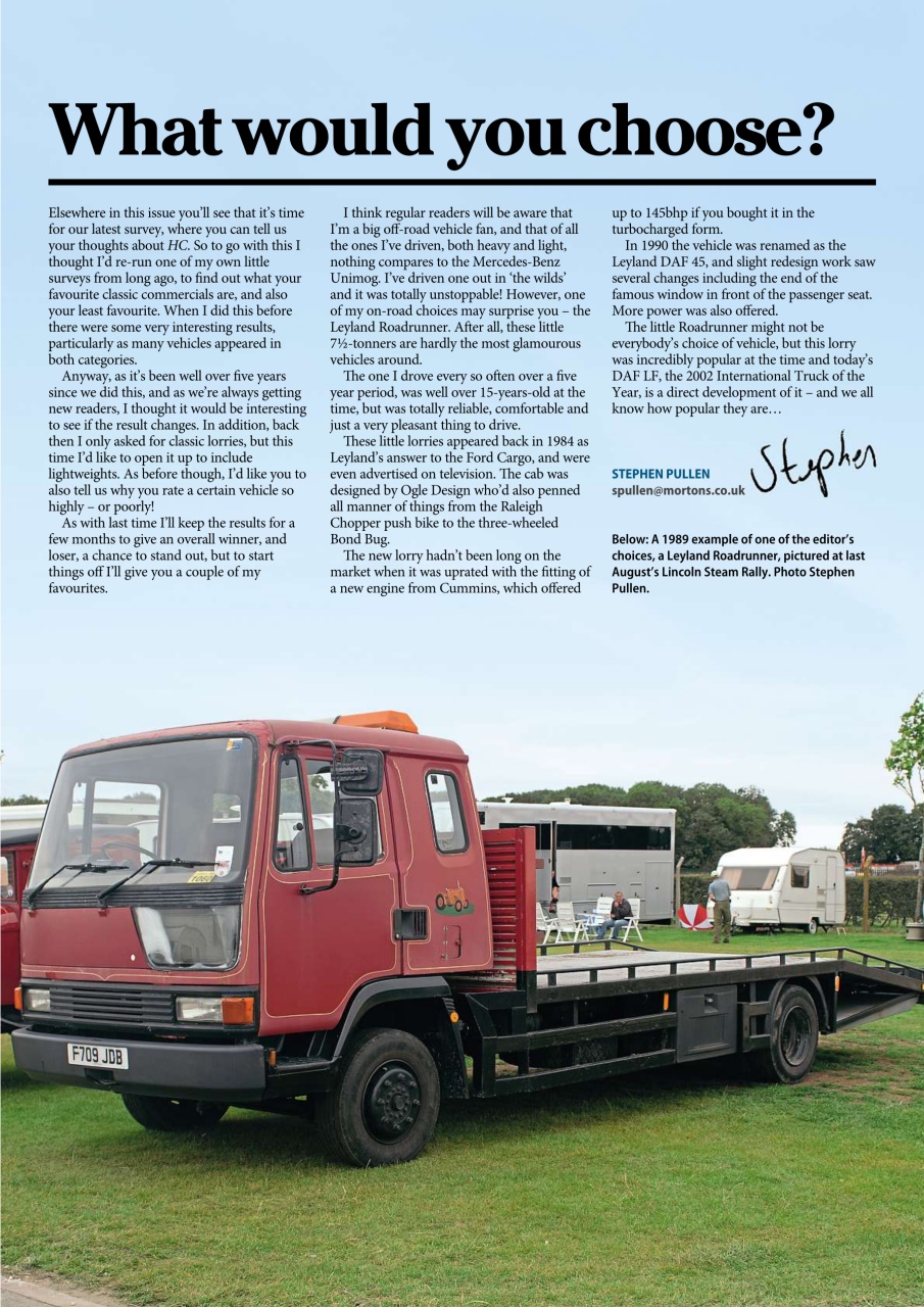 Heritage Commercials Magazine Preview Pages