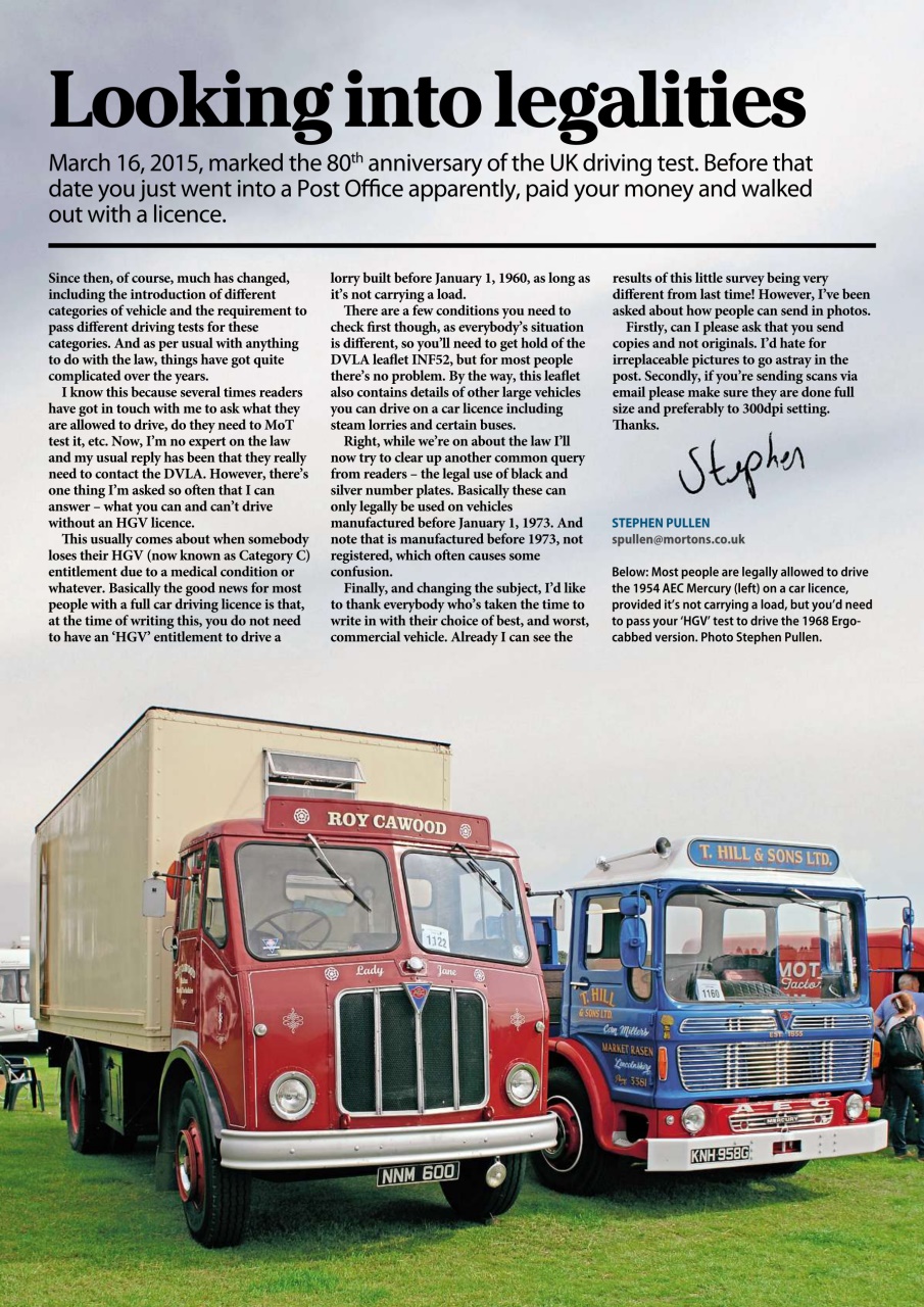 Heritage Commercials Magazine Preview Pages