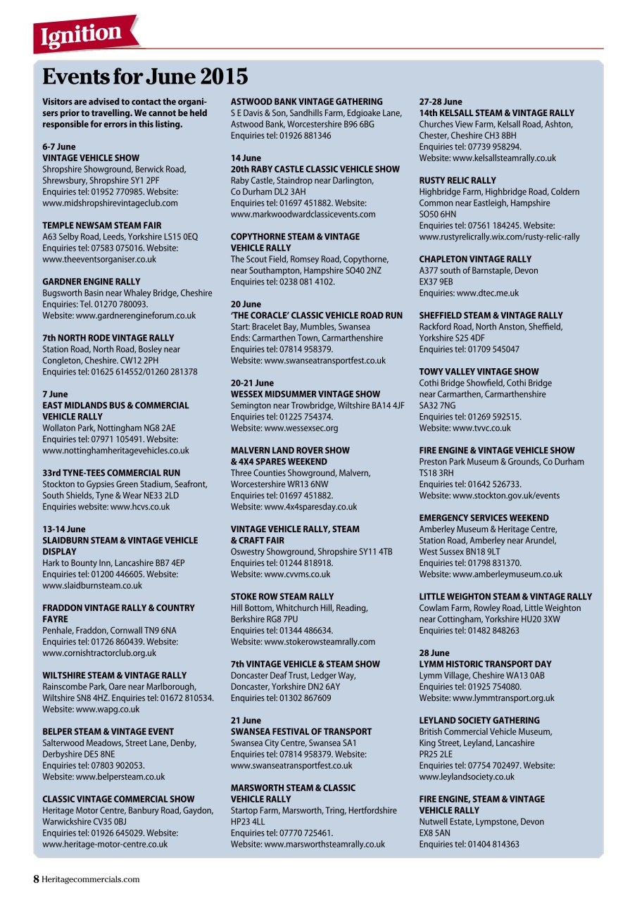Heritage Commercials Magazine Preview Pages