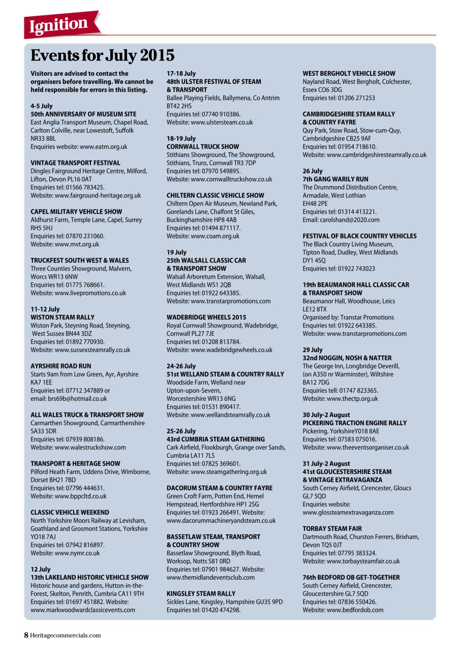 Heritage Commercials Magazine Preview Pages