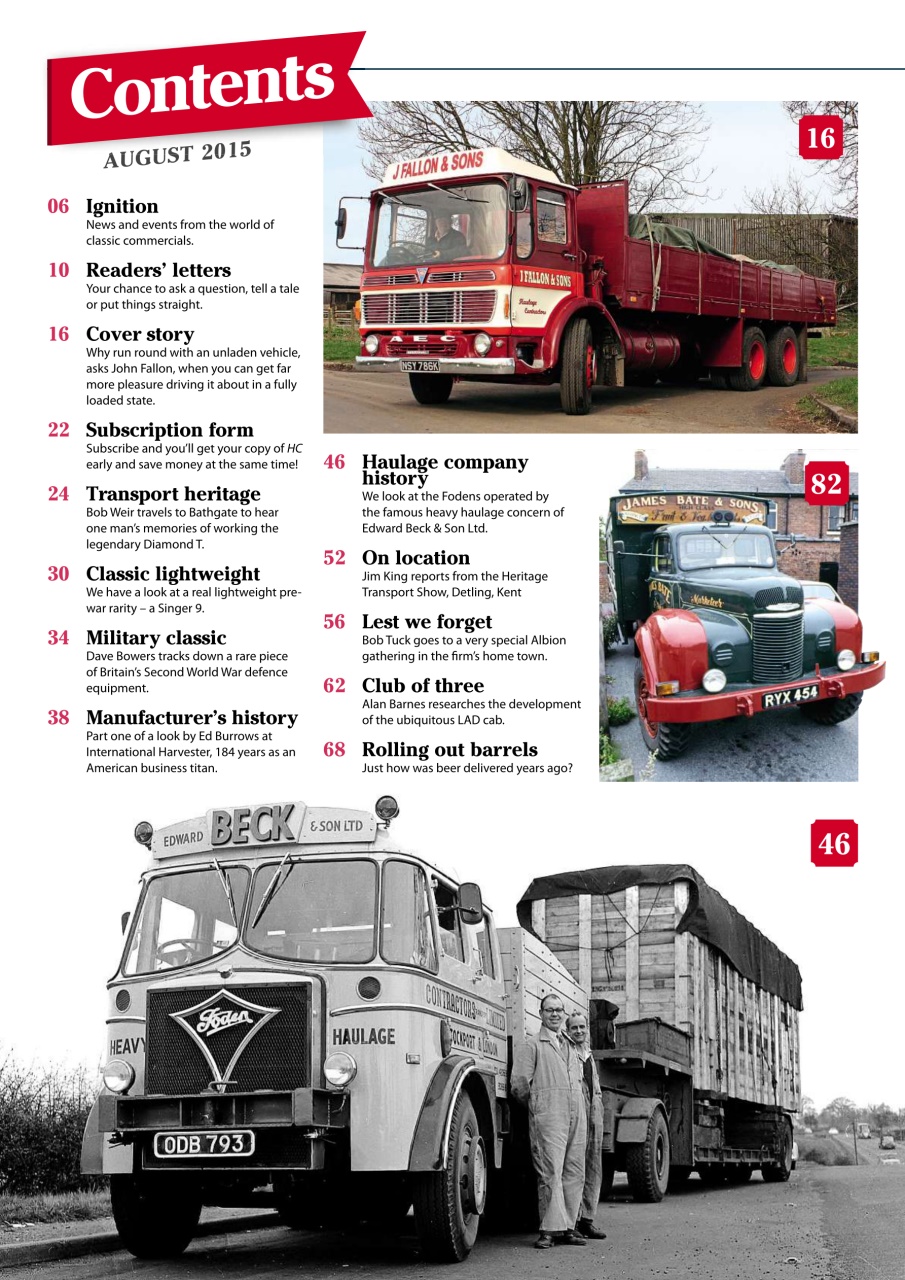 Heritage Commercials Magazine Preview Pages