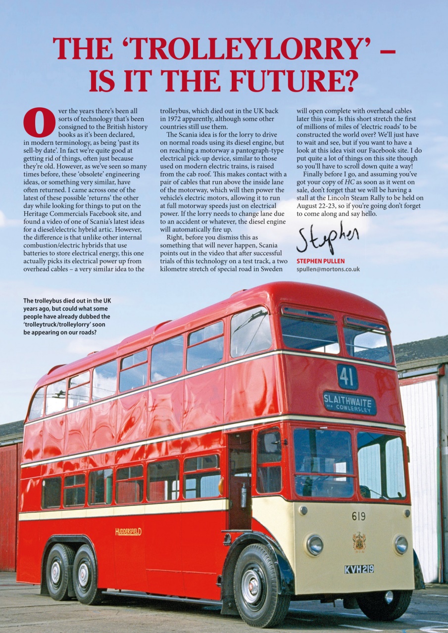 Heritage Commercials Magazine Preview Pages