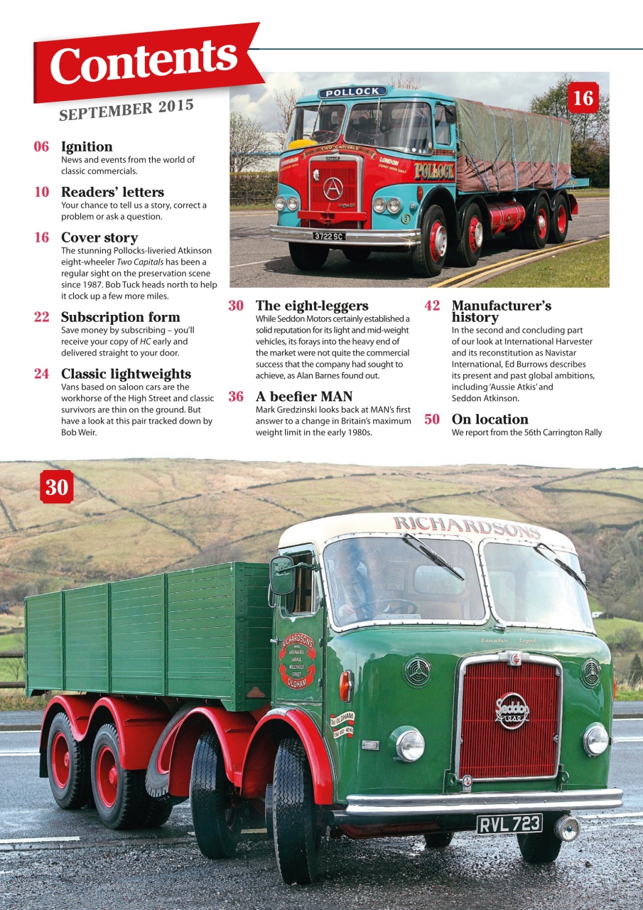Heritage Commercials Magazine Preview Pages