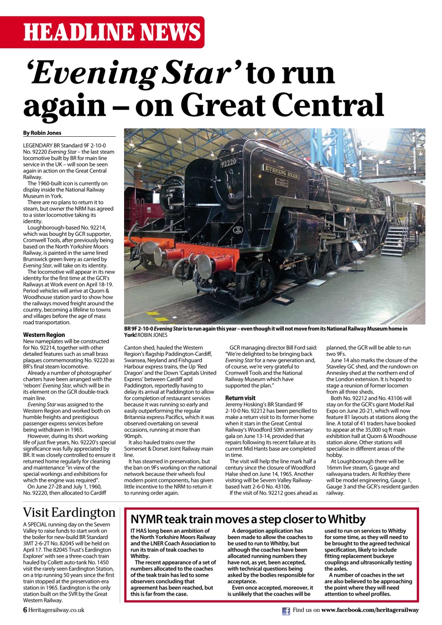 Heritage Railway Preview Pages