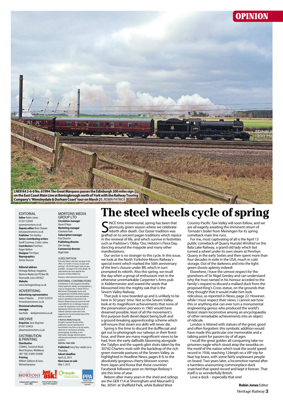 Heritage Railway Preview Pages