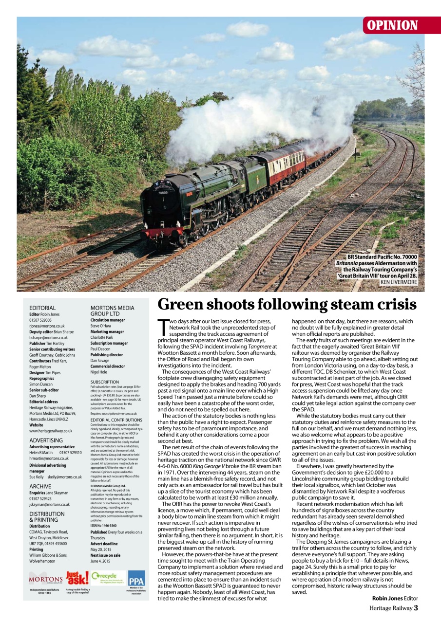 Heritage Railway Preview Pages
