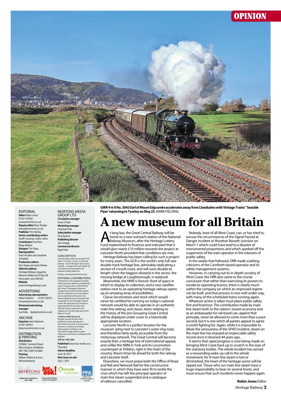 Heritage Railway Preview Pages