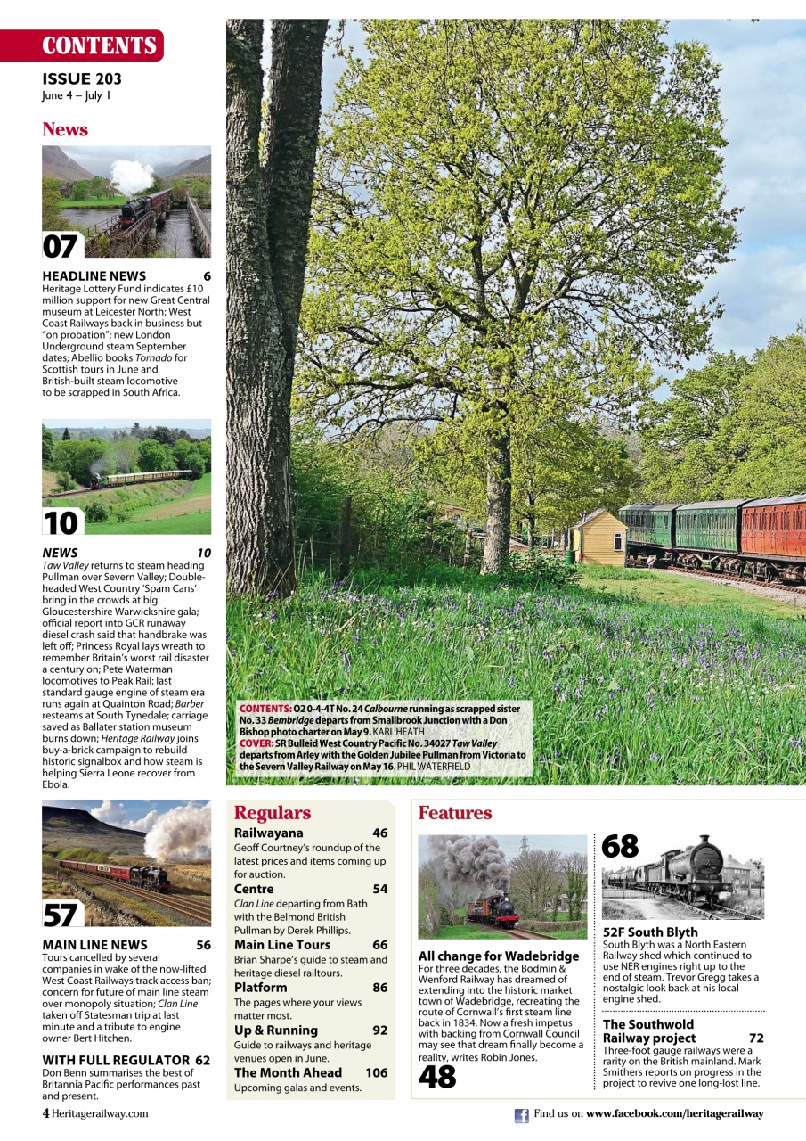 Heritage Railway Preview Pages