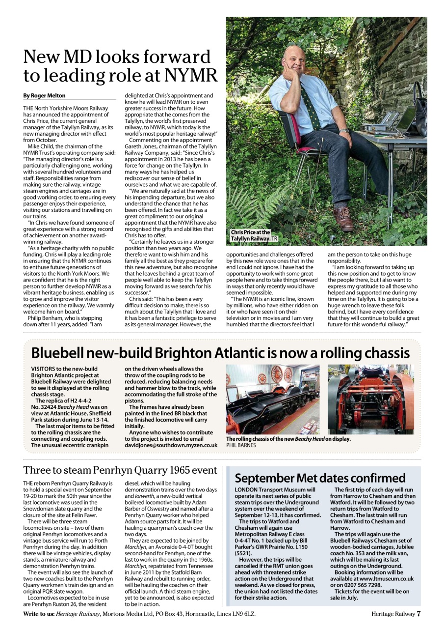 Heritage Railway Preview Pages