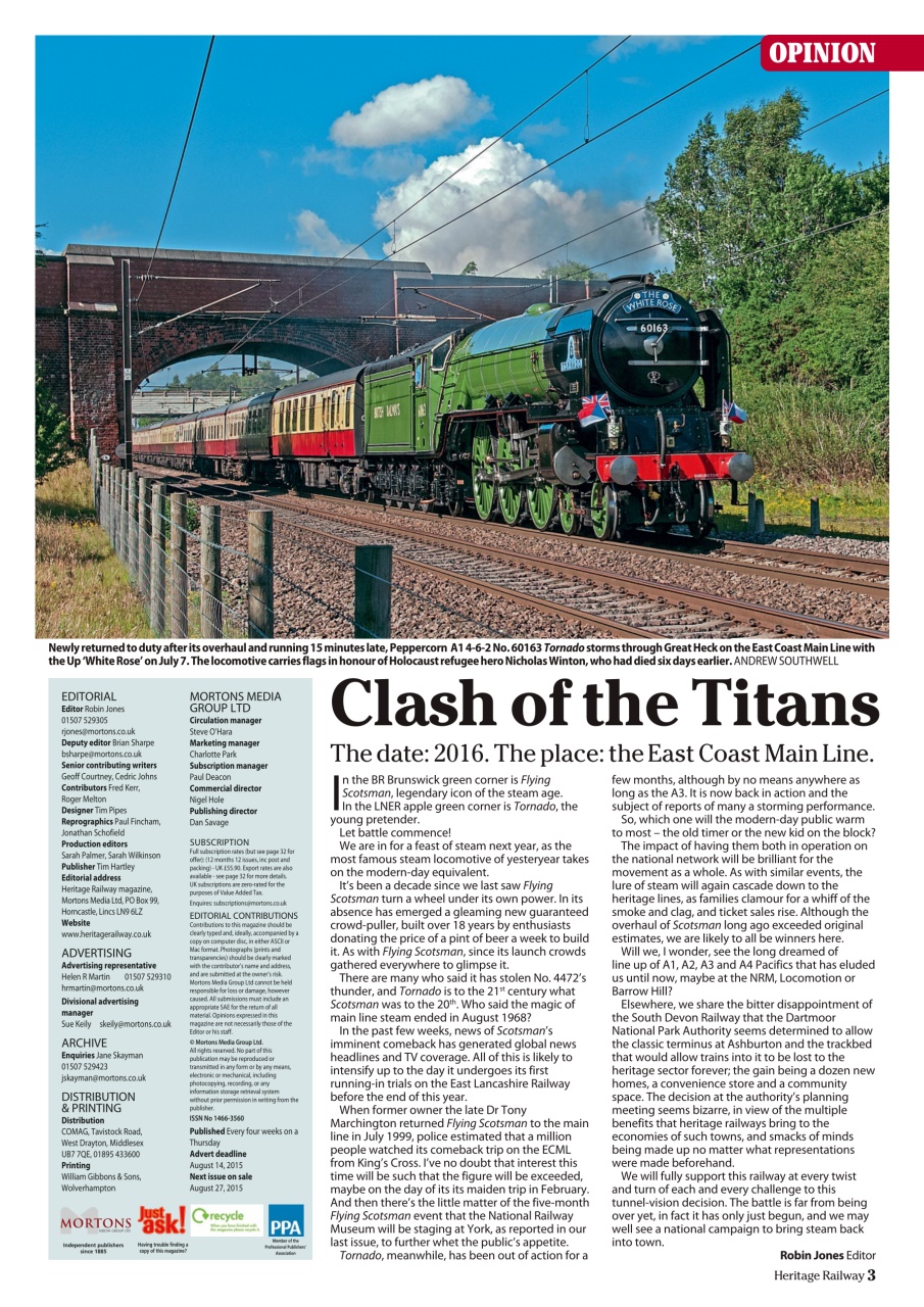 Heritage Railway Preview Pages