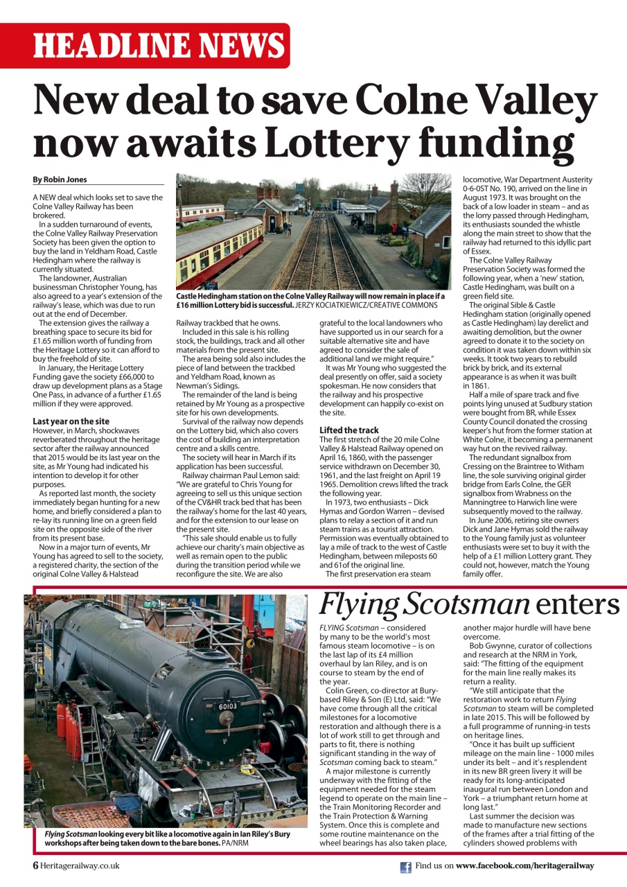Heritage Railway Preview Pages