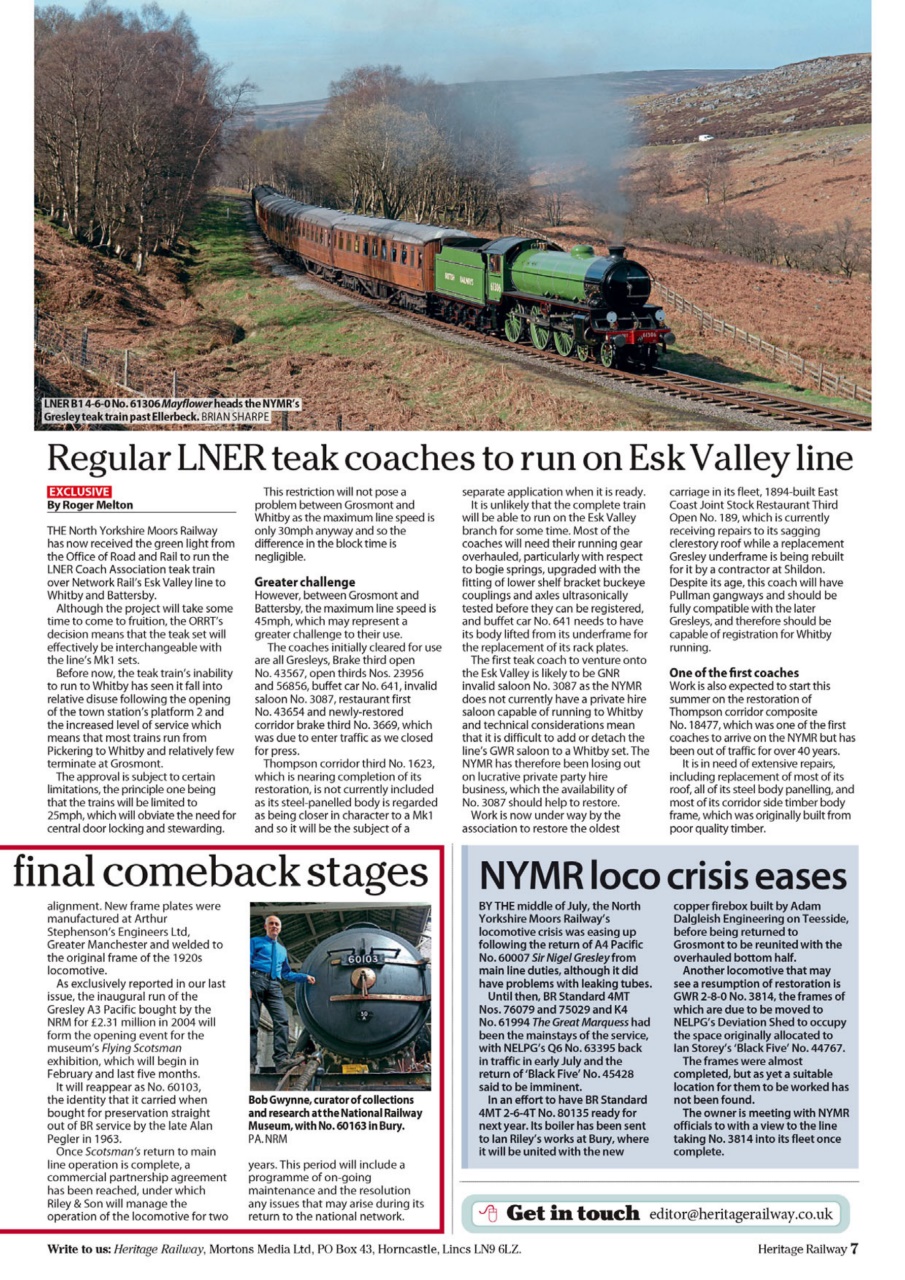 Heritage Railway Preview Pages