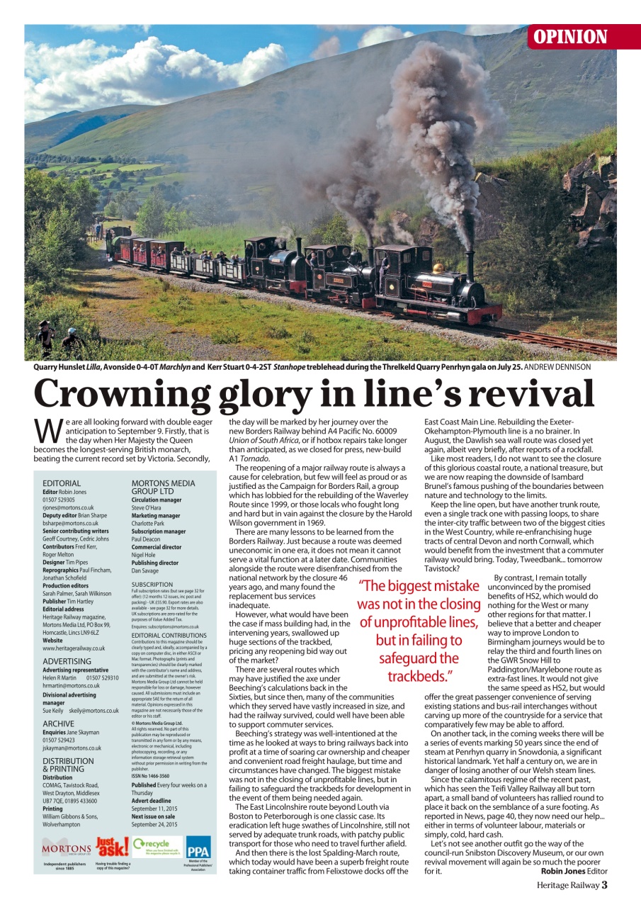 Heritage Railway Preview Pages