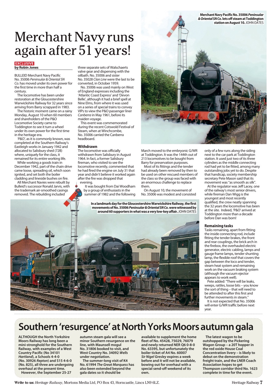 Heritage Railway Preview Pages