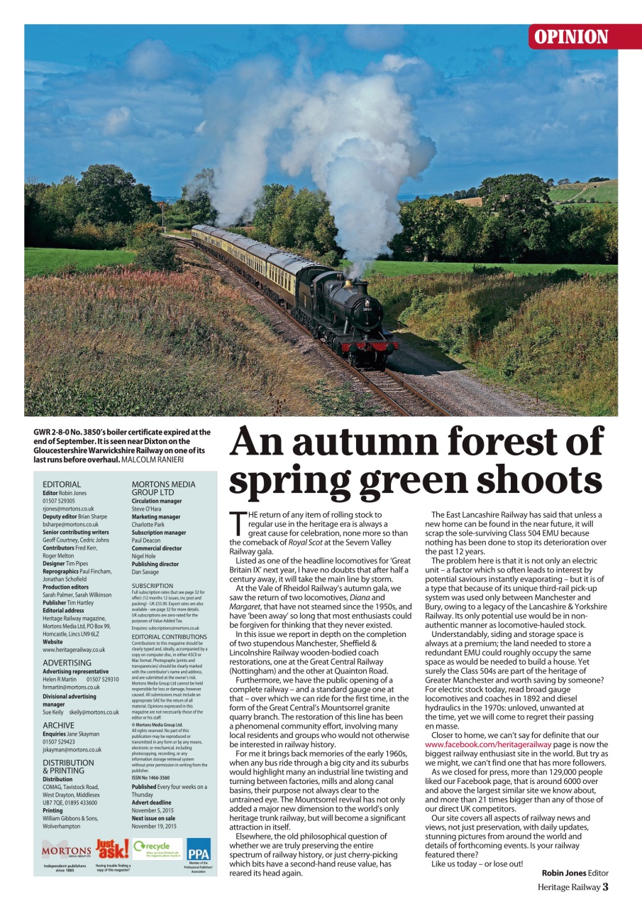 Heritage Railway Preview Pages