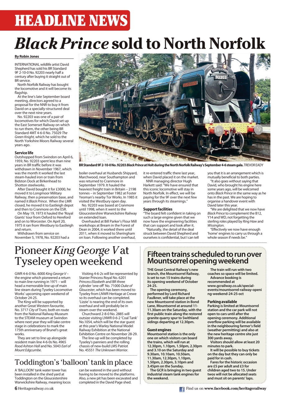 Heritage Railway Preview Pages