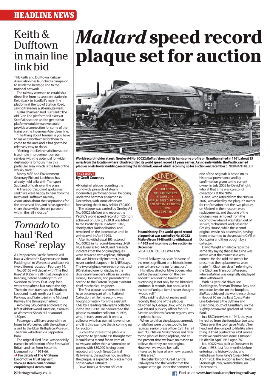 Heritage Railway Preview Pages