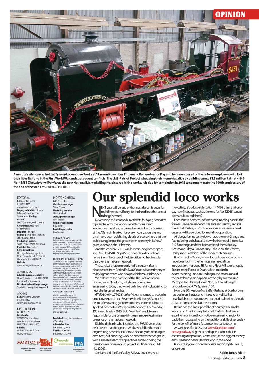 Heritage Railway Preview Pages