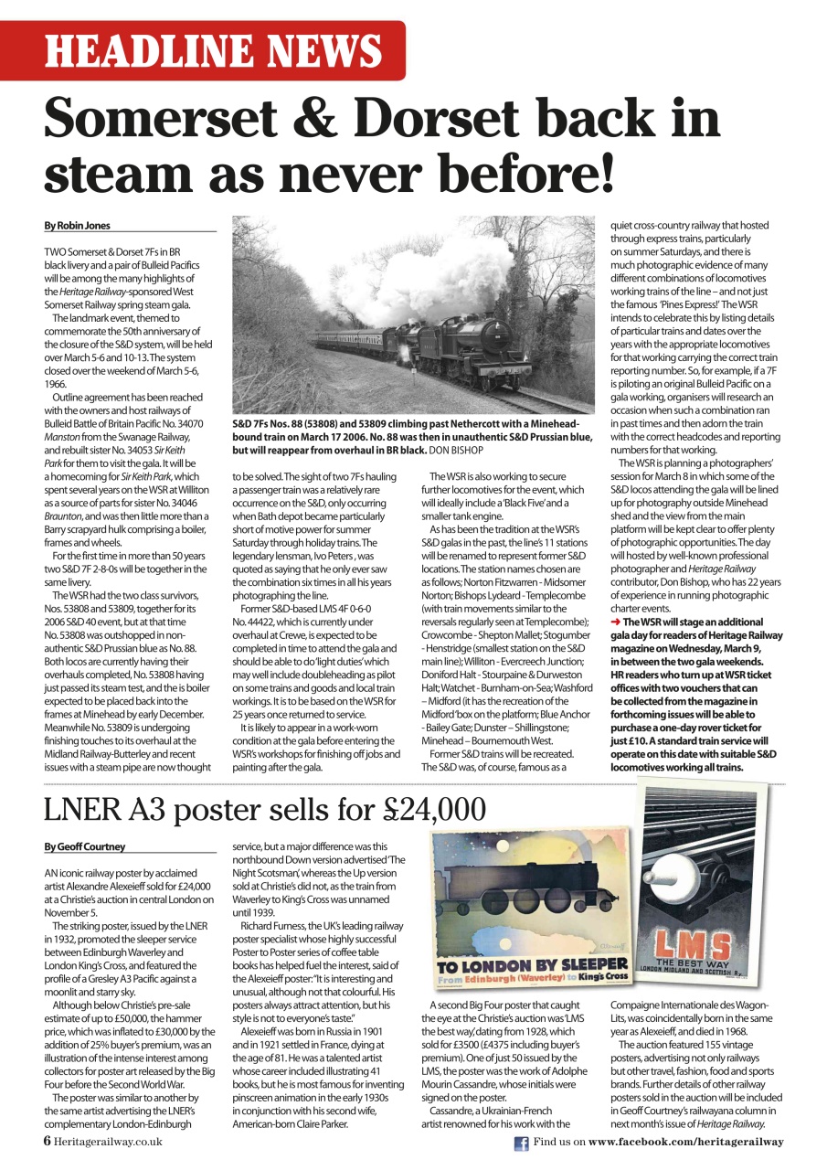 Heritage Railway Preview Pages