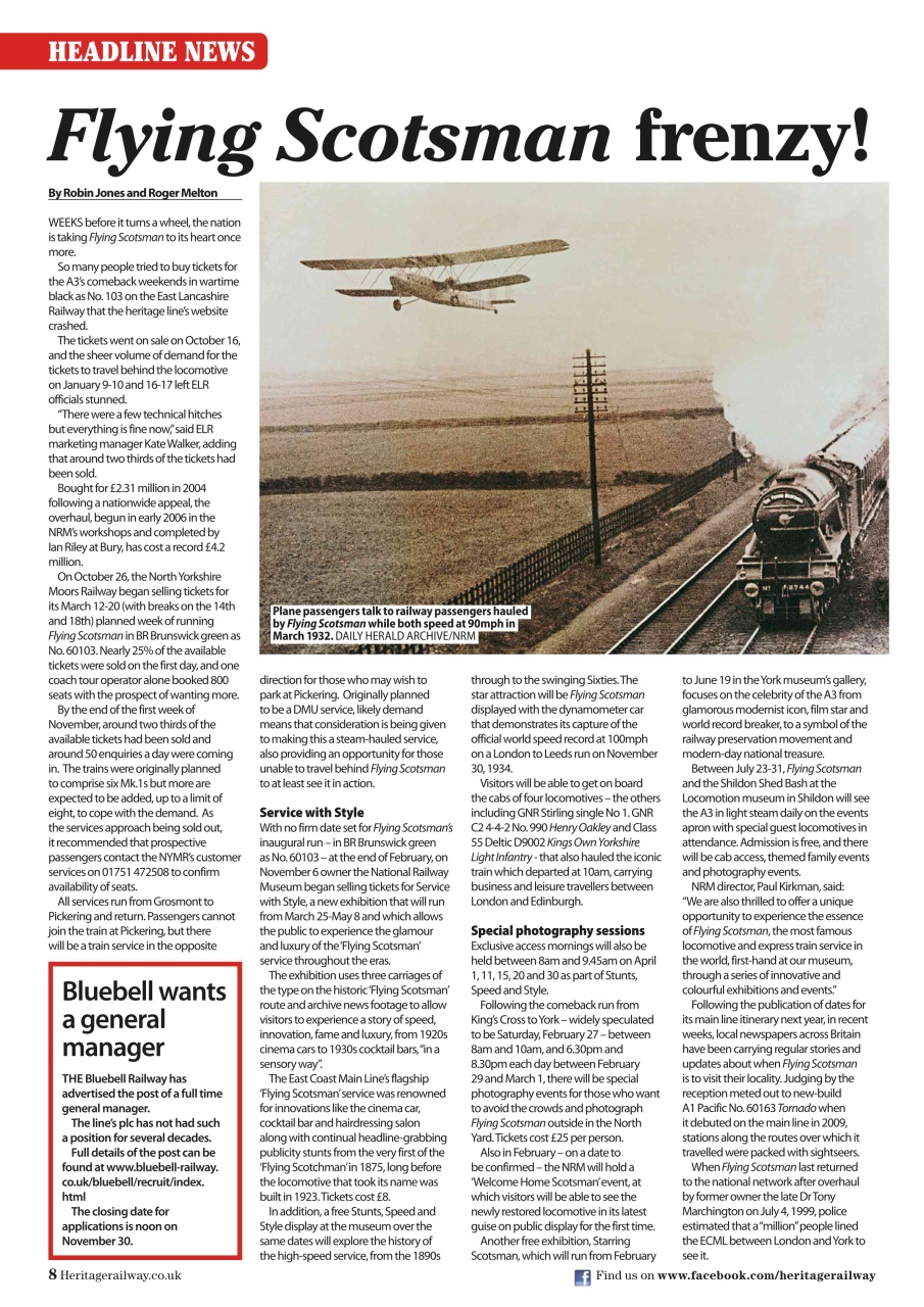 Heritage Railway Preview Pages