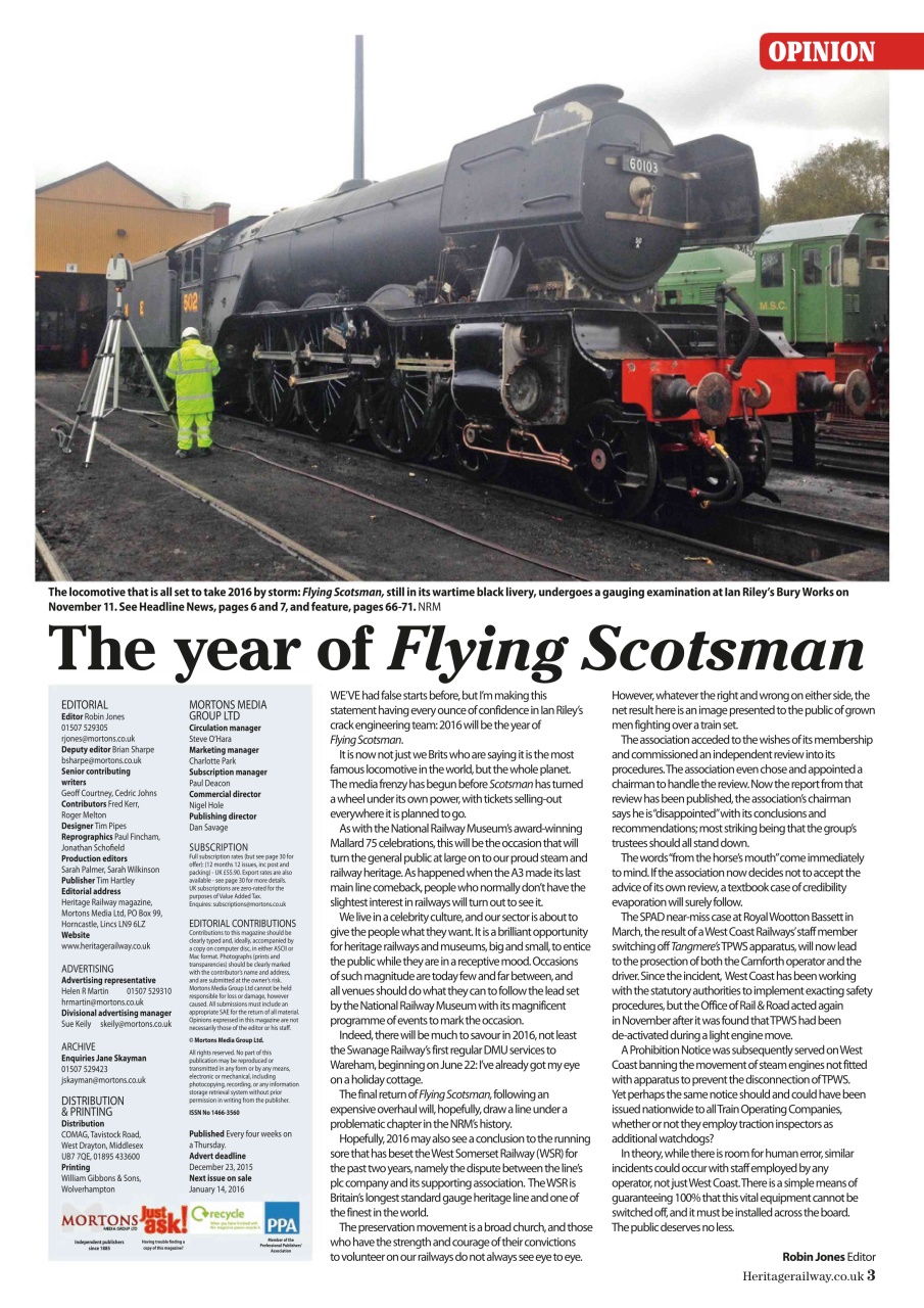 Heritage Railway Preview Pages