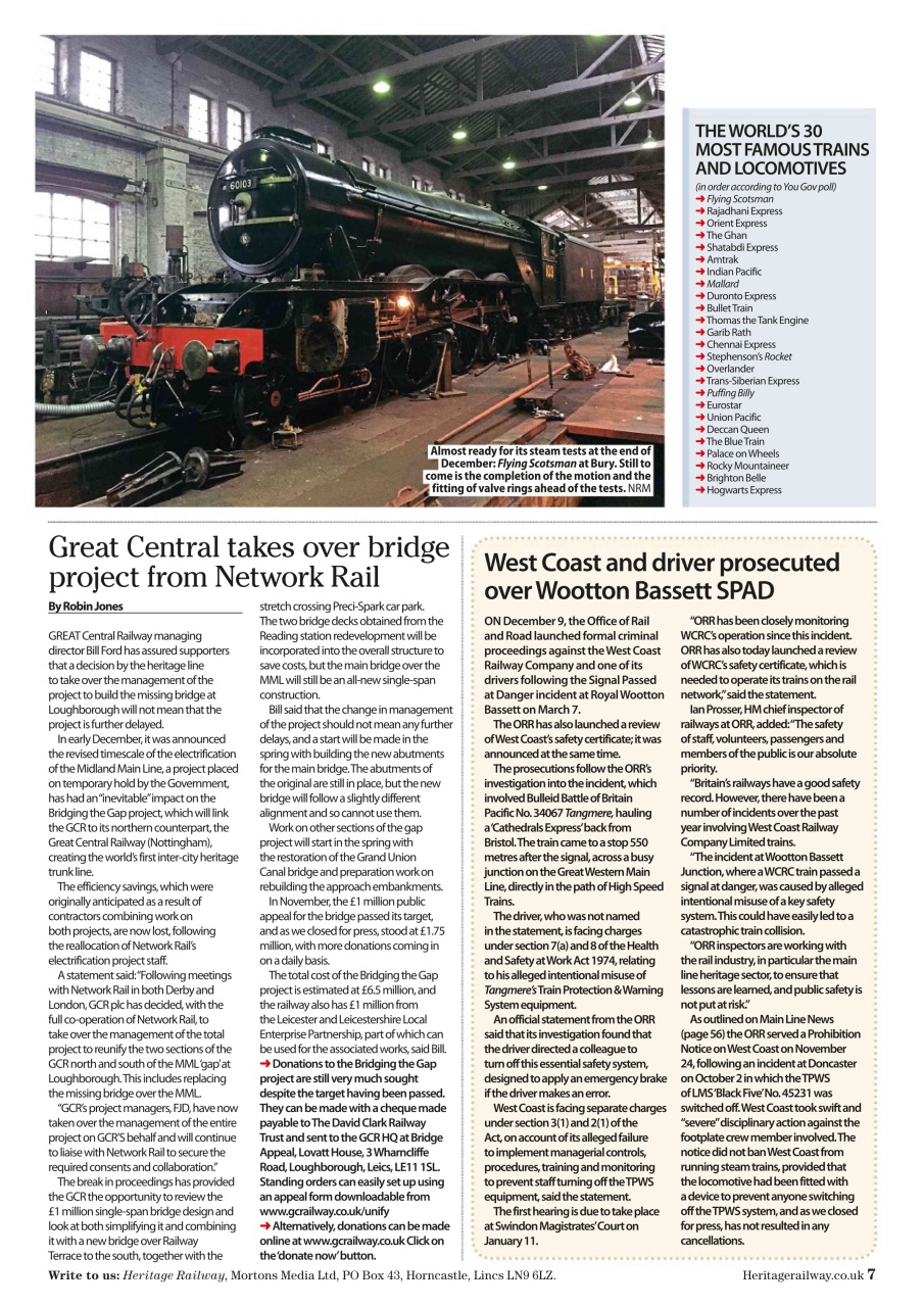 Heritage Railway Preview Pages