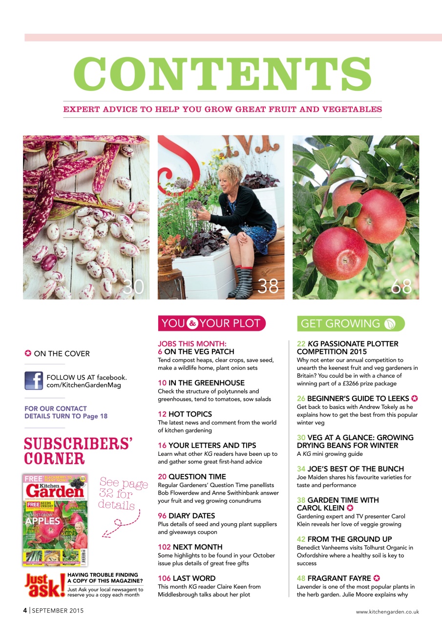 Kitchen Garden Magazine Preview Pages