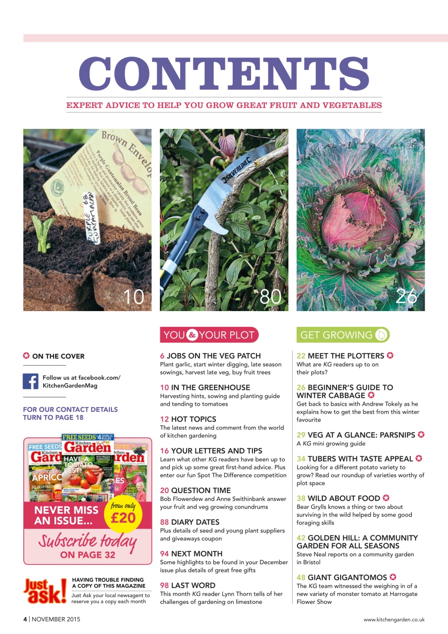 Kitchen Garden Magazine Preview Pages