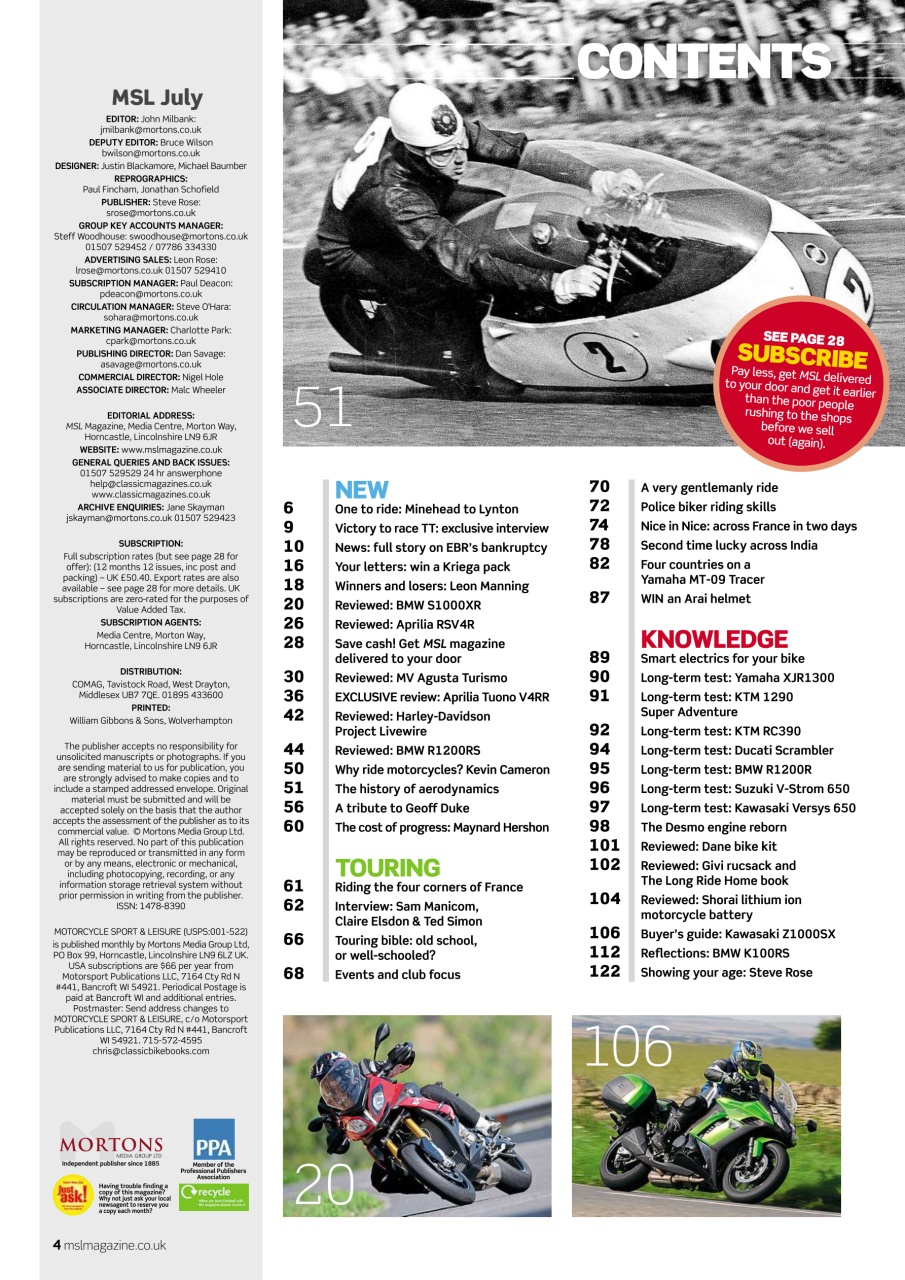 Motorcycle Sport & Leisure Preview Pages