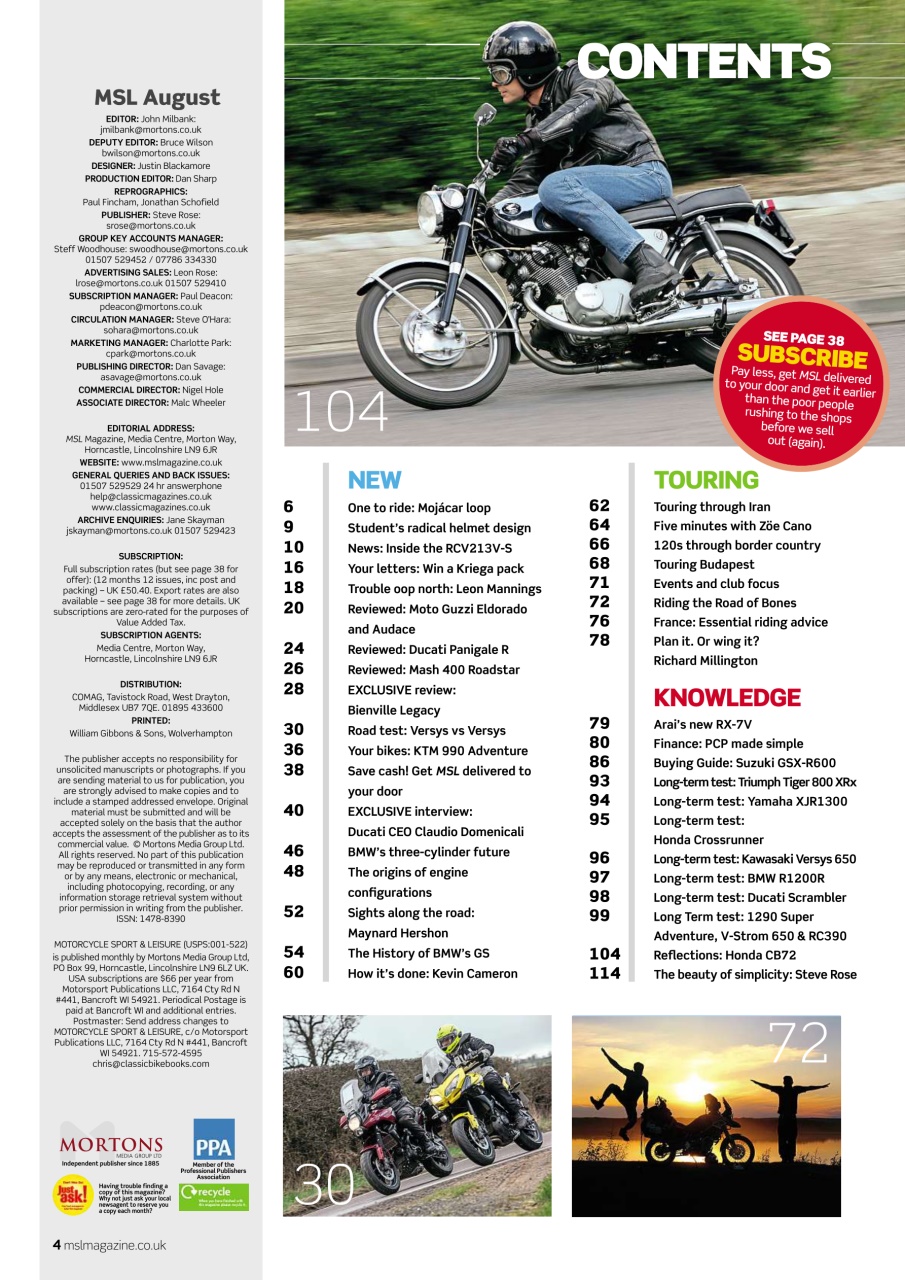 Motorcycle Sport & Leisure Preview Pages