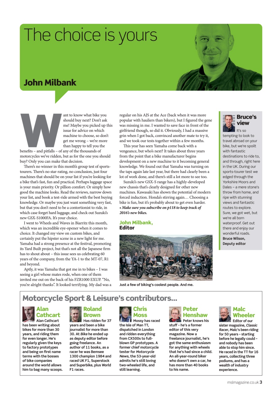 Motorcycle Sport & Leisure Preview Pages