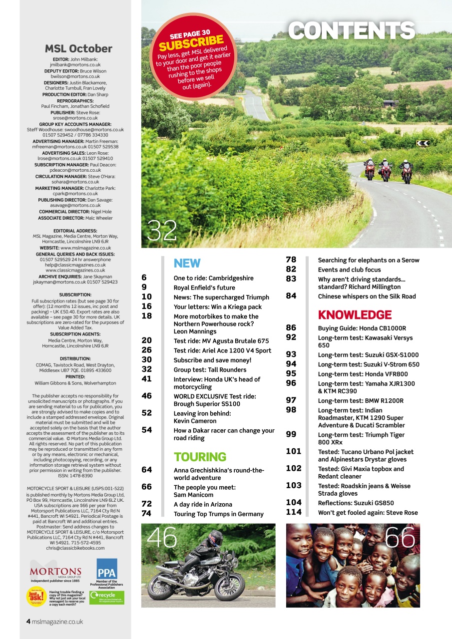 Motorcycle Sport & Leisure Preview Pages