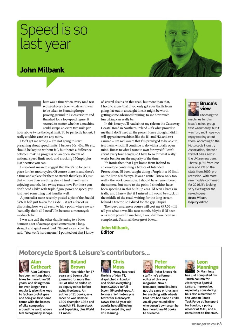 Motorcycle Sport & Leisure Preview Pages